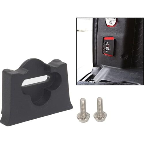 Aluminum Alloy Tailgate Latch Bumper Actuator Limit Block Stop Tailgate Alignment for Jeep Wrangler JK JKU Black