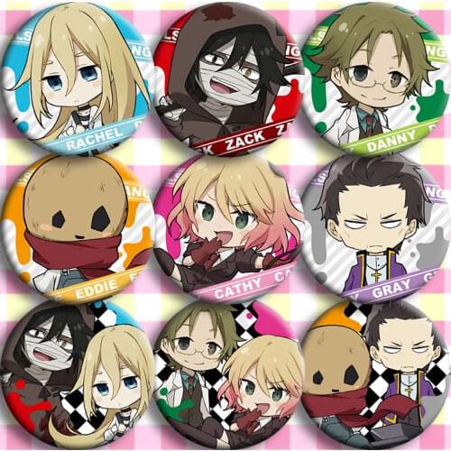 Brdwn Angels of Death Rachel Gardner Ray Isaac Foster Daniel Dickens Edward Mason Catherine Ward Abraham Cosplay Badge #CD