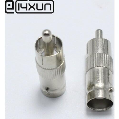 EClyxun 100Pcs/lot High Quality BNC Female jack to RCA Male Plug DVR COAX Adapter Connector AV Plugs