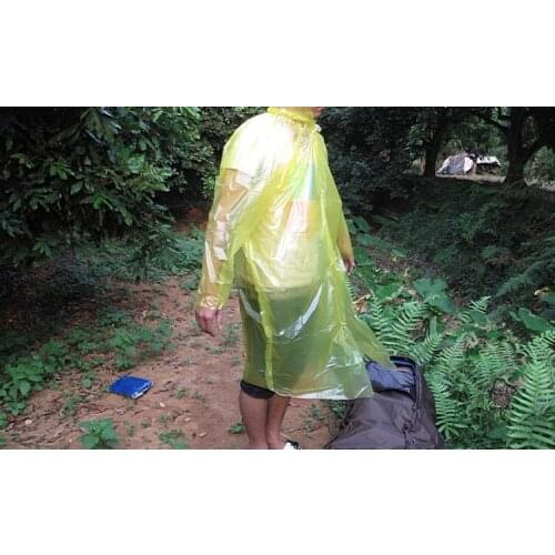 EDC GEAR Disposable Thickened Raincover New Material Waterproof Rain Cover with Bottoms Travel Kits