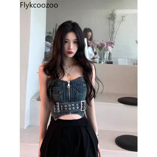 Flykcoozooi Women's Cropped Tank Tops