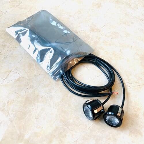 Reversing Radar hole Mini Led Car lamp 12v Autos day driving styling light Side Mirror welcome light Reverse Backup tail lights