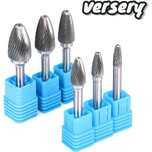 Free shipping 1pc Head Tungsten Carbide Rotary file Tool Drill Milling Carving Bit Tools Point Burr Die Grinder Abrasive Tools