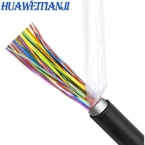 HUAWEITIANJI Outdoor HYA big logarithm 10 pair cable, 10pr 10*2*0.4mm Telephone CAT3 Copper Cable 100m,Support customization