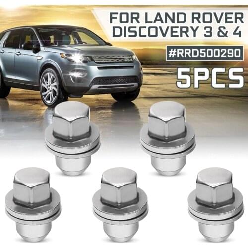 Stainless Steel 5Pcs 10Pcs Wheel Nut Cap For Land Rover Discovery 3 & 4 #RRD500290 SFN-500510 2004 2005 2006 2007 2008 2009