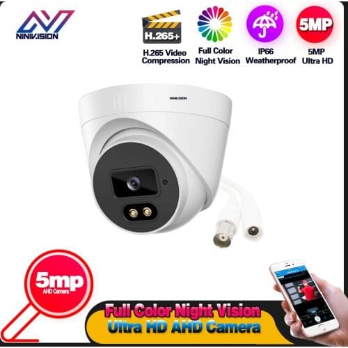 CCTV AHD Dome Camera Face Detection 5MP Outdoor Waterproof Full Color Security Video Surveillance Camera System 5MP ONVIF H.265
