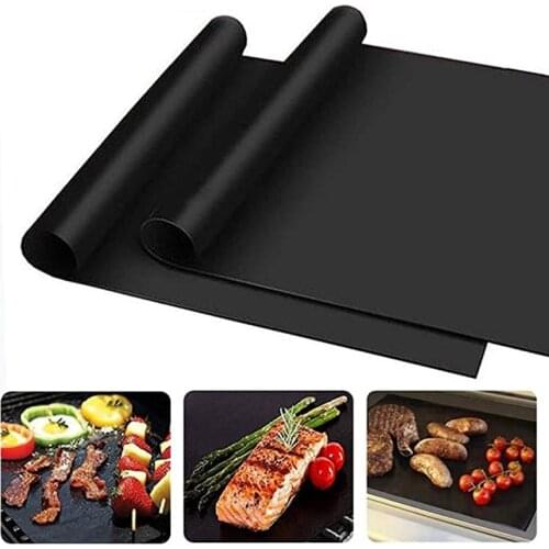 Meijuner Non-stick BBQ Grill Mat 40 * 33cm Baking Mat Cooking Grilling Sheet Heat Resistance Easily Cleaned Kitchen Tools