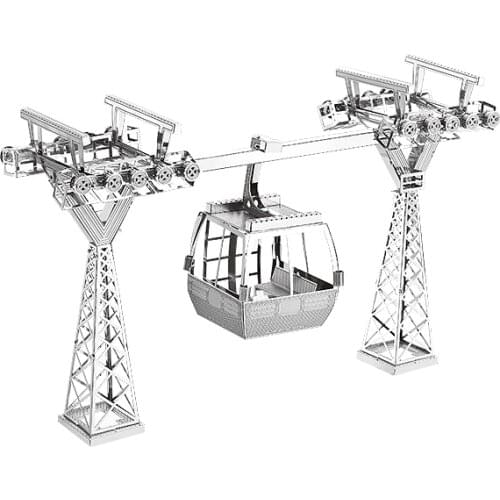 MMZ MODEL NANYUAN 3D Metal puzzle Cable Car Assembly Model DIY 3D Laser Cut Model puzzle toys gift for adult