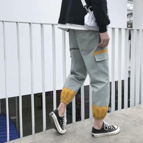 Ankle-length Casual Pants Male 2021 Fashion Joggers Men Hip Hop Slim Fit Harajuku Streetwear