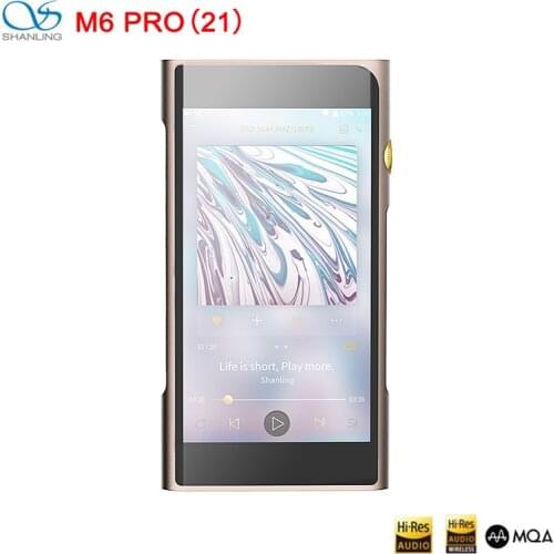 SHANLING M6 Pro 21 MP3 Android HiFi Music Player Hi-Res Audio MQA Dual ES9068AS DAC DSD256 Bluetooth DAP 2.5mm/3.5mm/4.4mm