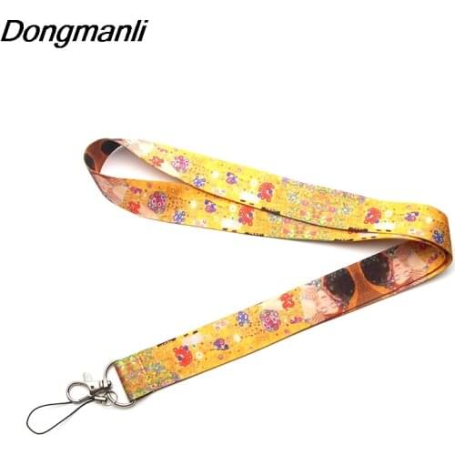 PC96 Gustav Klimt Lanyards For Keys ID Card Pass Gym Mobile Phone USB Badge Holder Hang Rope Lariat Lanyard