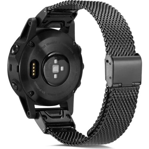 Stainless steel strap for Garmin Fenix 6 watches MILANESE ring metal strap for Garmin Fenix 6x Pro/Fenix 5 Plus Garmin watches