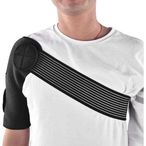 Universa Shoulder Pad Correction Winter Man Elastic Sport Pain Relief Single Shoulder Pad Protector Brace Black Braces Supports