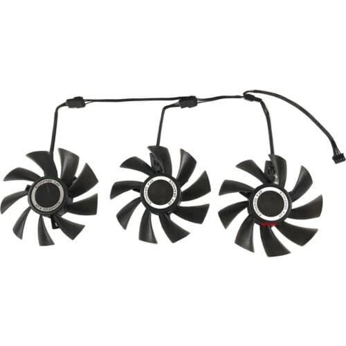 3Pcs/Set DIY FDC10U12S9-C Graphics Card Fan GPU VGA Cooler For XFX RX 5700 XT RX5700XT Video Cards Cooling