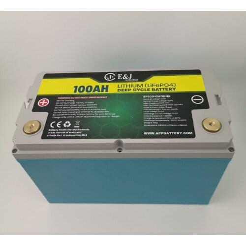 Water-Proof 12V 100Ah LiFePO4 Battery Pack For RV Caravan Motorhome UPS Solar Lighit System Electric Bike Scooter