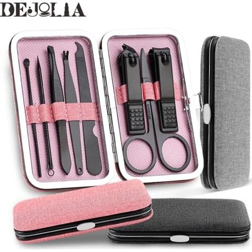 High quality 7/8Pcs Portable Manicure Nail Clipper Tool Set Nail Cutter Pedicure Scissors Set Stainless Steel Manicure Cutter
