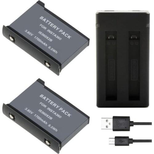 2 Slots/Dual Charger Battery Charger Batteies Charging/For Insta 360 one X2 Battery Charger Insta360 um x2 Panoramic Accessories