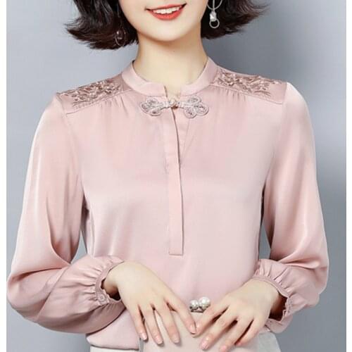 Womens Tops And Blouses O-neck Chiffon Blouse Shirt Tops Clothes Blusas Fashion Woman Blouses 2021 Long Sleeve Blouse Women C796