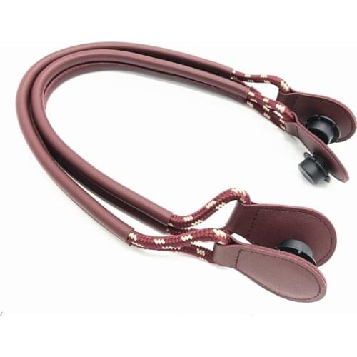 1 pair 65cm brown bag handles for obag handbags