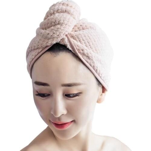 1pc Towel Bathing Cap Quick Drying Towel Adult Shower Cap Hand Face Towel Outdoor Travel Kits Turban Bathrobe Cap