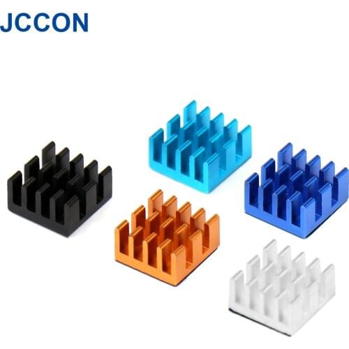 10Pcs Aluminum Heatsink Radiator Heat Sink Cooling For Electronic Chip IC 3D Printer Raspberry Pi With Thermal Conductive Tape