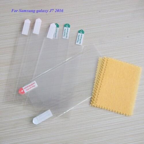 100PCS/Lot Good Quality PET Clear Guard Film For Samsung Galaxy J7 2016 Screen Protector FREE SHIPPING