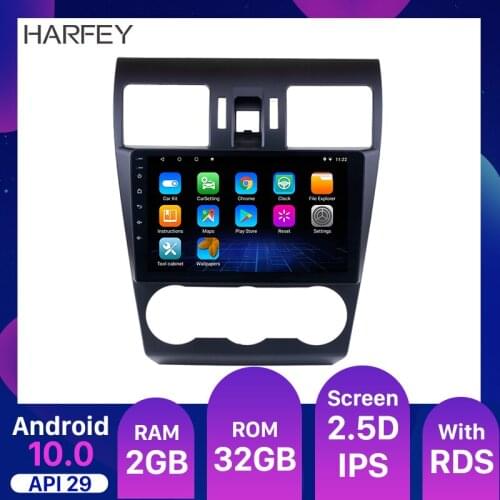 Harfey 2din 2GB RAM Android 10.0 9inch Car Radio GPS Head unit Player For 2015 Subaru Forester support Steering Wheel Control