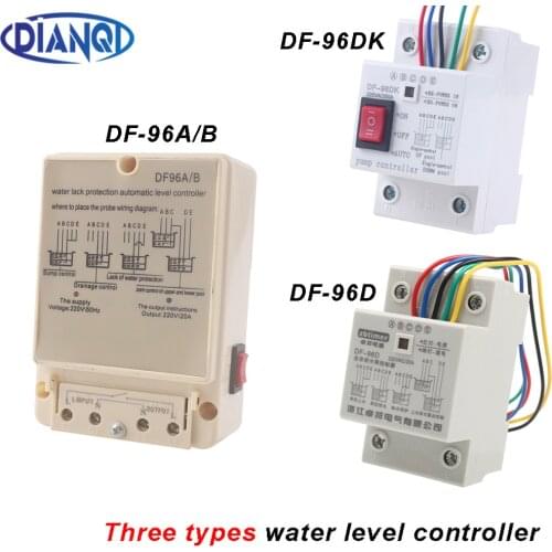 DIANQI DF-96B DF-96A DF96D DF96DK automatic water level controller Pump Controller Cistern Automatic Liquid Switch 220V