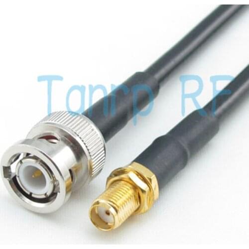 Free shipping! 3FEET 1M 100cm RG58 extension cable BNC male plug to SMA female jack RF connector Pigtail coaxial jumper cable