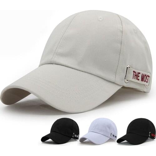 Summer Baseball Cap New Cotton Mens Hat Youth Letter Print Embroidery Solid Unisex Sunhat Women Men Hats Snapback Hip Hop Hat