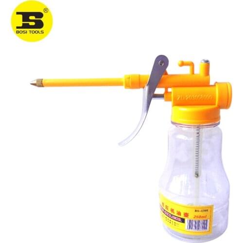 BOSI 250ml Transparent High Pressure Machine Oil Can