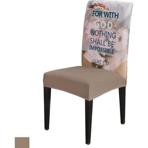 Carnation Quote From The Bible Office Chair Cover Spandex Chair Cover Elastic Printing Home Hotel Wedding Dining Chair Covers