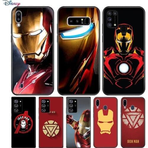 Marvel Iron Man Logo For Samsung Galaxy Note 20 10 9 8 Plus Ultra Lite M31 M31S M10 M20 M02 M30 M40 Soft Phone Case