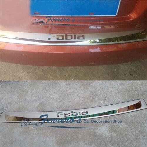 For Skoda Fabia 2008 2009 2010 2011 2012 2013 2014High quality stainless steel rear windowsill panel,Rear bumper Protector Sill