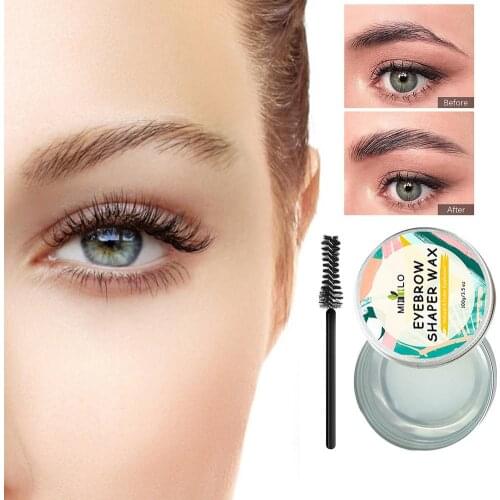 Eyebrow Soap Wax 4D Eyebrow Pomade Setting Gel Trimmer Fluffy Feathery Waterproof Wild Brow Long Lasting Makeup Tools