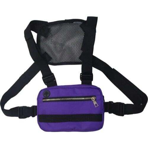 Adult Chest Rig Bag Hip Hop Streetwear Waist Bag Adjustable Tactical Chest Bags Fanny Pack Streetwear Waist Packs