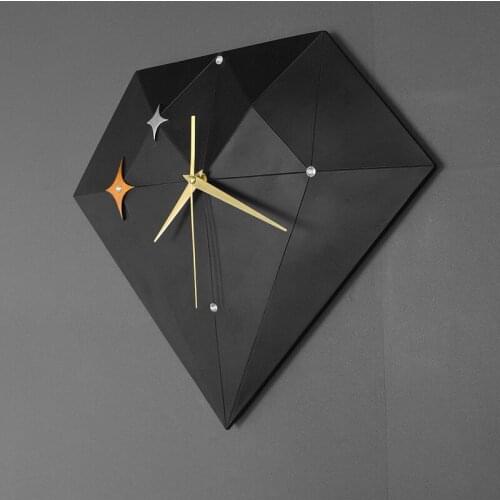 Nordic Geometric Wall Clock Mute Creative Home Decoration Wall Clock Nordic Geometric Wall Digital Clocks Wall Home Decor Silent
