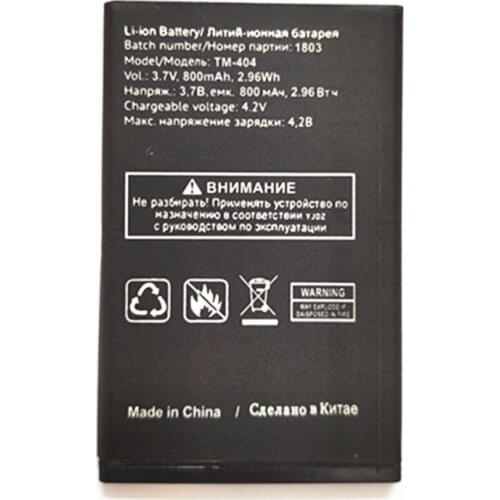 New TM-404 800mAh battery for Texet TM-404 Mobile phone