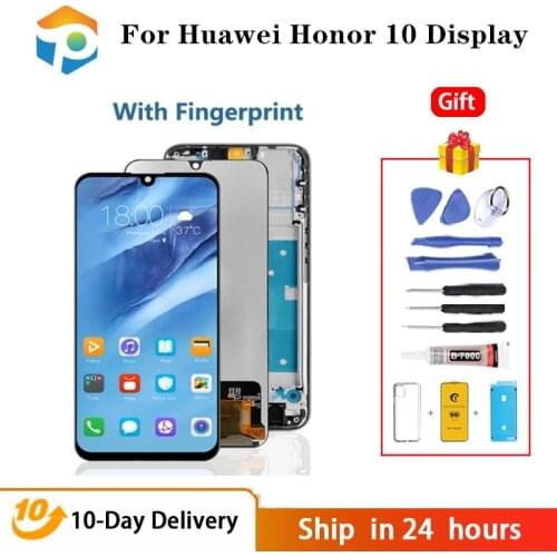 Original LCD For Huawei Honor 10 Display With Fingerprint Touch Screen For Huawei Honor 10 Display COL-L29 Screen Replacement