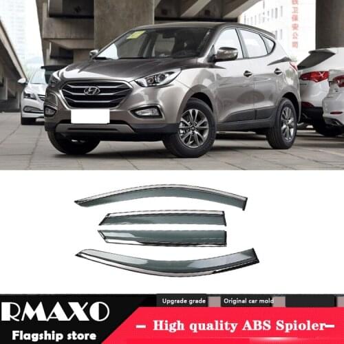 For Hyundai IX35 2009-2017 Plastic Window Visor Vent Shades Sun Rain Deflector Guard 4PCS/SET