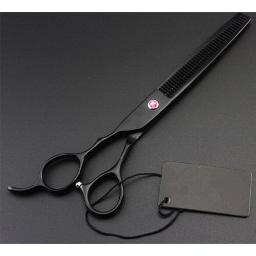 Professional 440c Left handed 7 inch shears dog grooming hair scissors pet haircut thinning barber tools hairdressing scissors