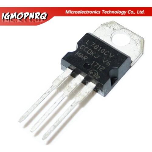 10pcs L7810CV L7810 KA7810 MC7810 Voltage Regulators POSIVE VOLTAGE REGULATORS TO-220 new original