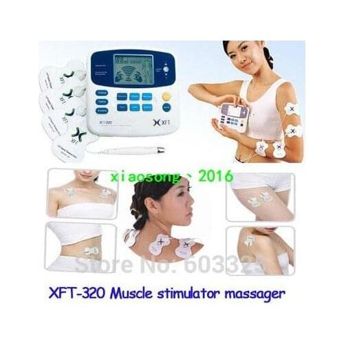 XFT-320 Health Care Body Foot Massager Dual Tens Machine Digital Electrical Therapy Acupuncture Massageador Stimulator Device