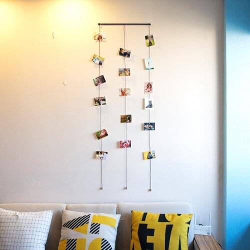 Nordic Modern Minimalist Style Home Living Room Bedroom Personality Decorative Wall Photo Magnetic Hanging Rope