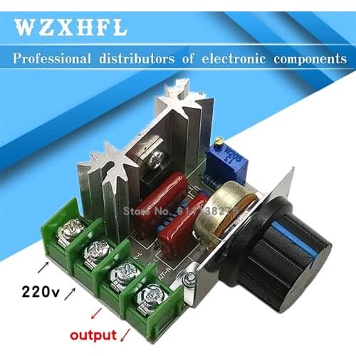 1pcs AC 220 V 2000 W SCR Voltage Regulator Dimming Dimmers Speed Thermostat Controller