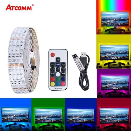 USB LED Strip Light 5V 1m 2m 3m 4m 5m TV Backlight 2835SMD 60 LEDs/m Diode Ribbon Tape Light RGB Cold/Warm White