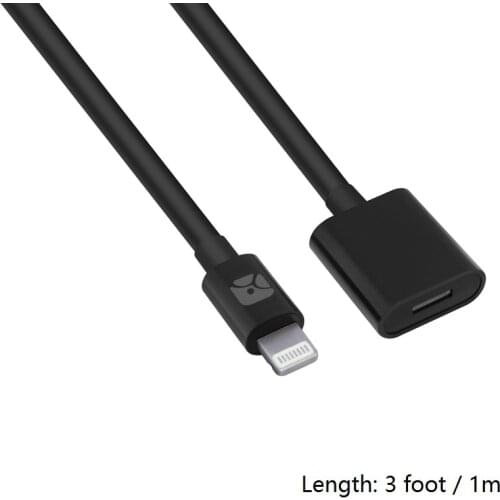 Meenova Lightning Extension Cable for iPhone; Pass Video, Data, Audio Through Male to Female 8-Pin Cable, Charge Apple Pencil 2m