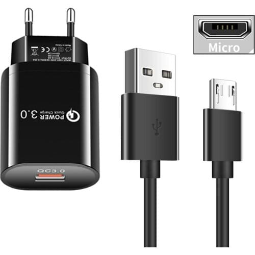 USB Fast Charger adapter Type C Micro Charge Phone Cable For Samsung Motorola Moto E6s One Action Zoom G9 Honor Play 30s 20 lite