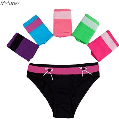 Mafurier Free Shipping 6Pcs/Lot Women Cotton Panties Ms Lady Soft Sexy Everyday Briefs Female Comfortable Underwear Shortpants