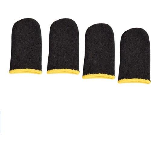 1 Pair Breathable Game Controller Finger Cover Sweat Proof Gaming Thumb Sleeve Finger Thumb Sleeve Gloves for PUBG Mobile